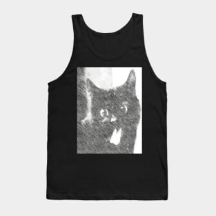 black cat Tank Top